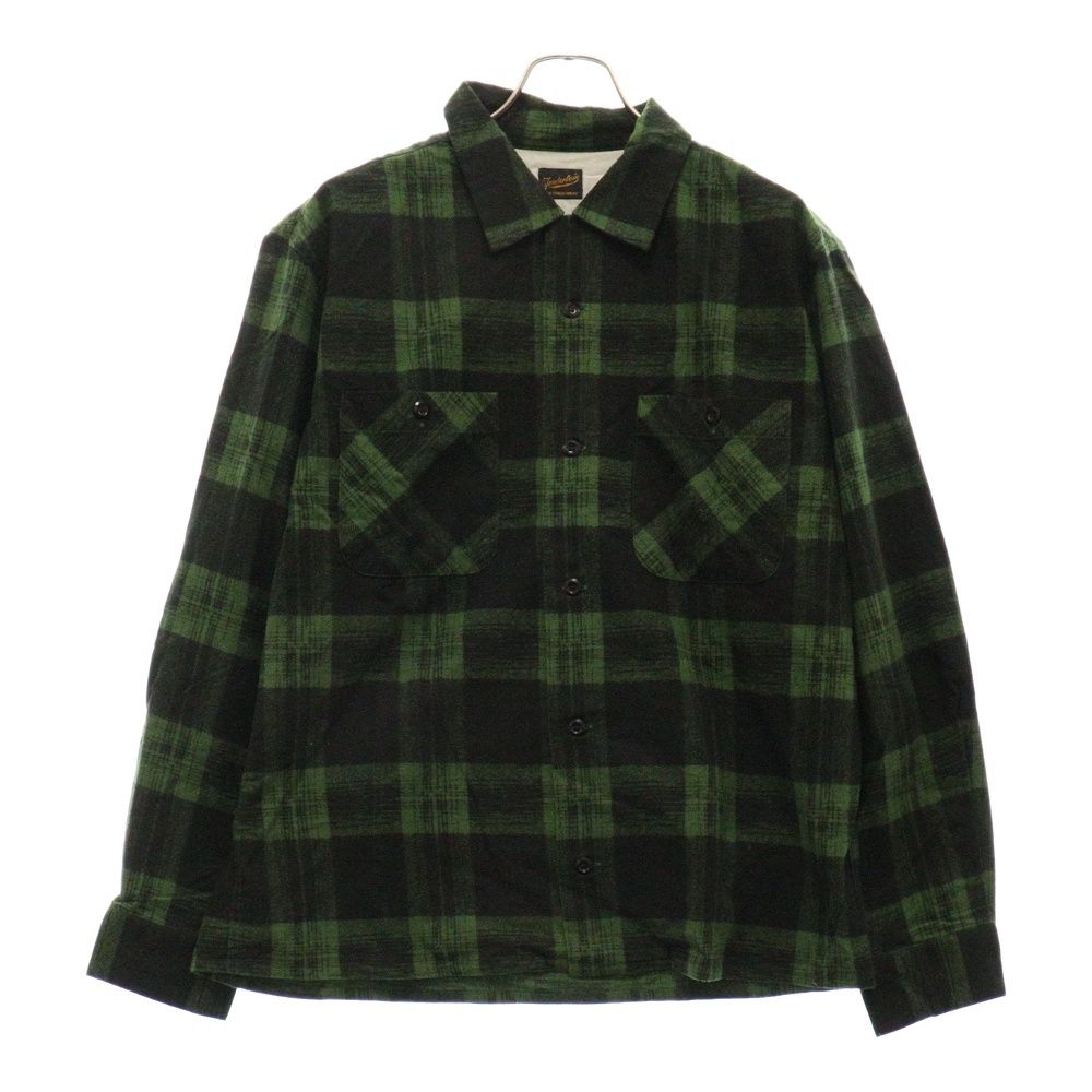 TENDERLOIN (テンダーロイン) T-HEAVY FLANNEL SHT ヘビーフランネル 長袖シャツ グリーン