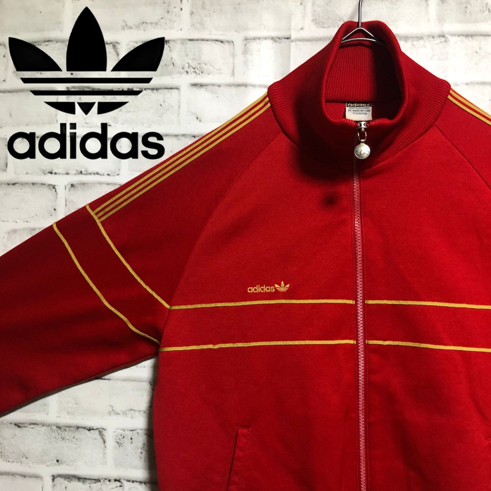 70s⭐️adidas トラックジャケット L 刺繍 TECHNO vintage 70s⭐️adidas トラックジャケット L 刺繍 TECHNO vintage