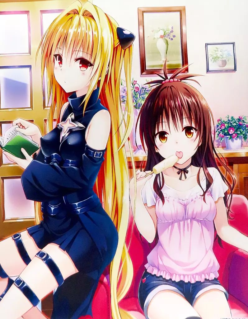 中古】雑貨 金色ノ闇＆結城美柑 キャンバスアートC 「To LOVEる