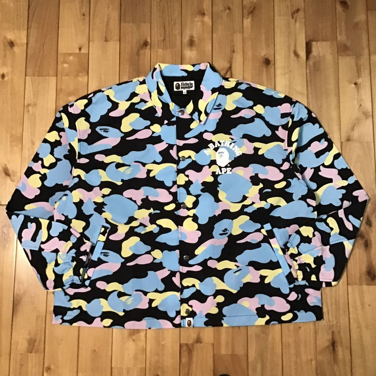 ☆XL☆ New multi camo coach jacket a bathing ape BAPE cotton