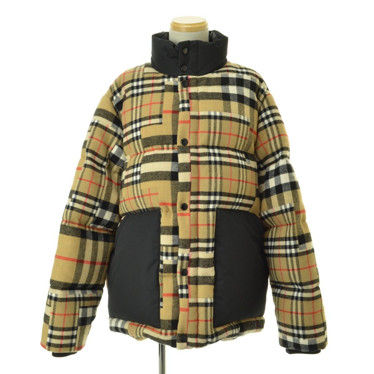 M【BURBERRY / バーバリー】21AW Patchwork Check Down-filled Wool