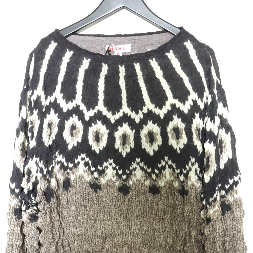 l*e様 【美品】MASU ポップコーンノルディックセーター 未使用 MASU ポップコーンノルディックセーター - メルカリ