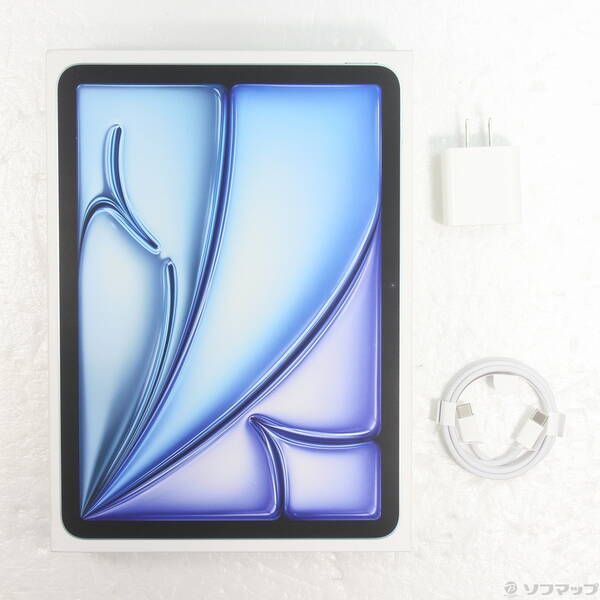Apple iPad Air 第6世代 11インチ ブルー 美品 128GB 中古品〕 iPad Air 11インチ 第6世代 128GB ブルー 3M671J／A Wi-Fi