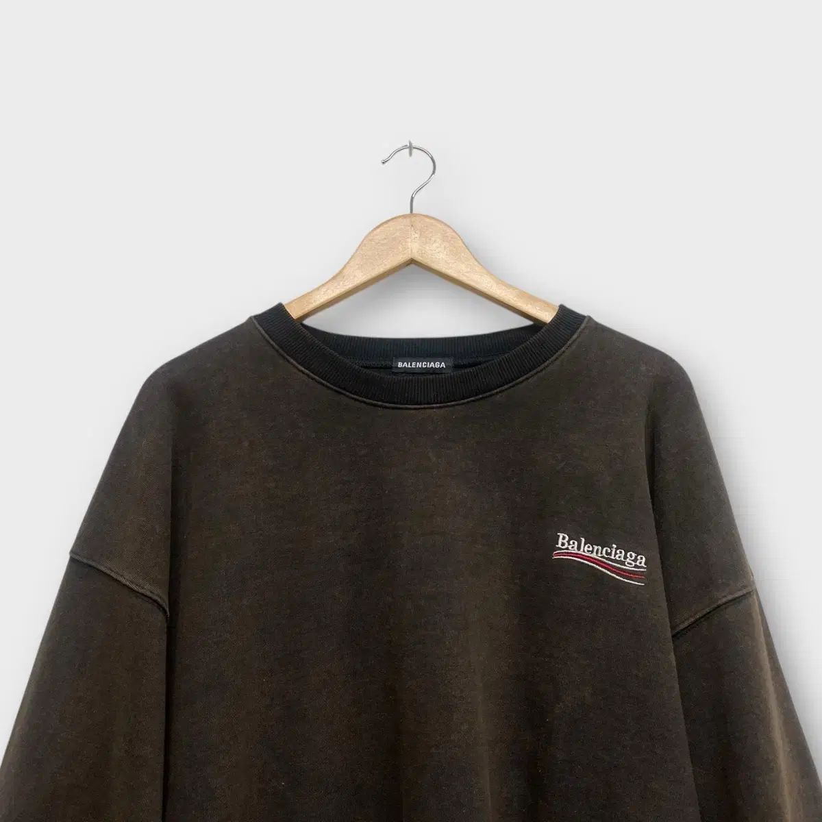 BALENCIAGA バレンシアガ ウェーブロゴ トレーナー XL