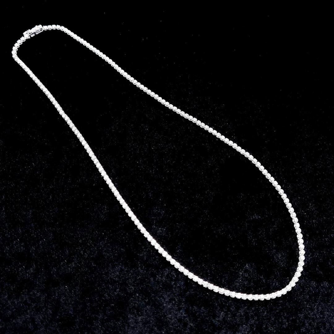 最高級！D SI 3ct ダイヤモンド K18 WG テニス ネックレス 鑑 - メルカリ 