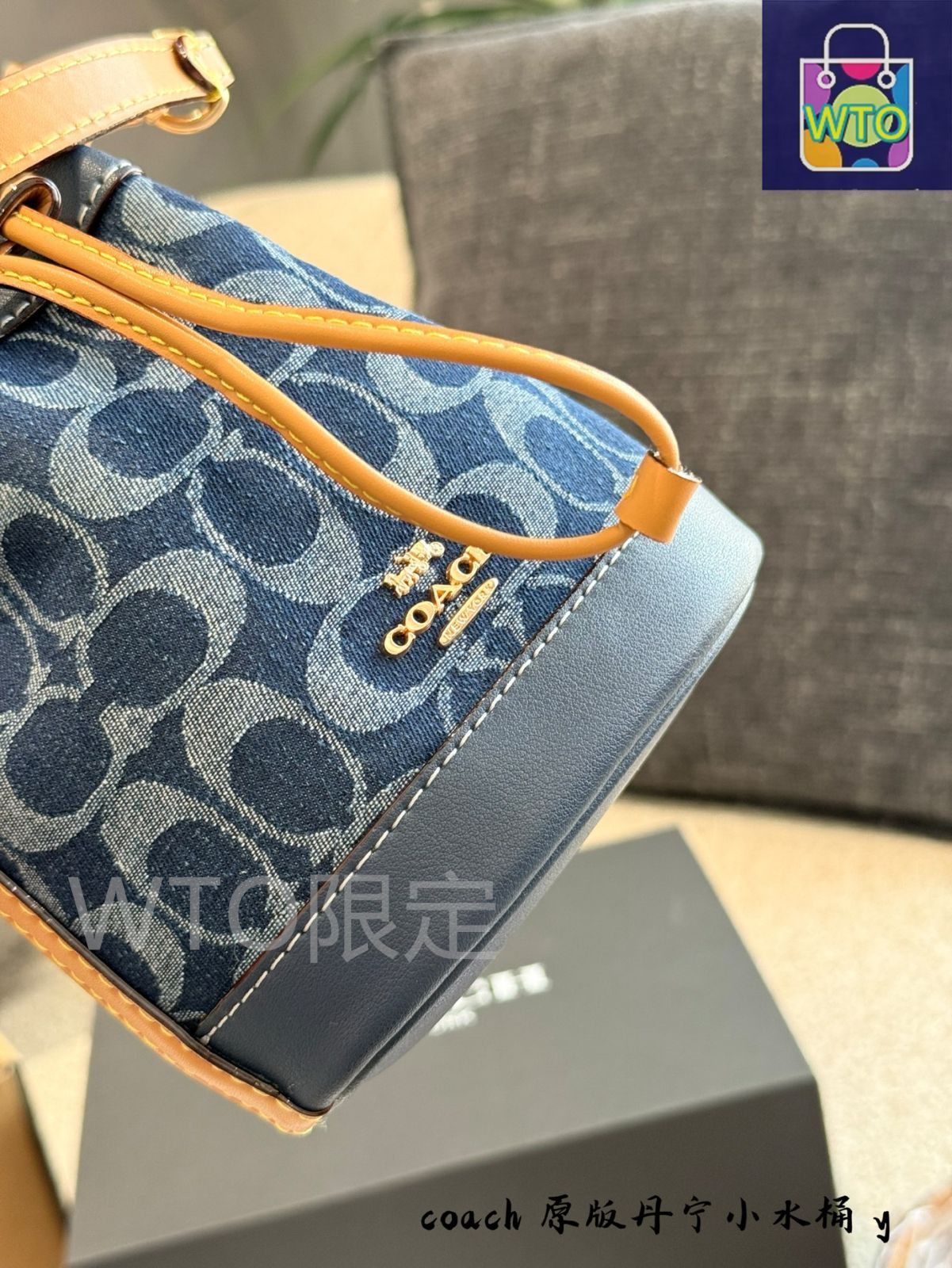 【今だけSALE6999→6000円へ！】COACH デニム生地 バケットバッグ 公式】COACH – コーチ | タリ バケット バッグ シグネチャー デニム