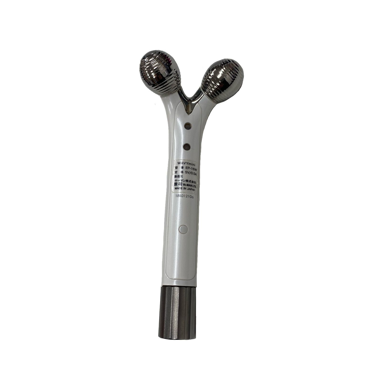 YA-MAN - ヤーマン(YAMAN) WAVY mini EP-16Ｗ 美顔器 美容ローラー 【中古】 JA-19702 ヤーマン(YAMAN) WAVY mini EP-16W 美顔器 美容ローラー 【中古