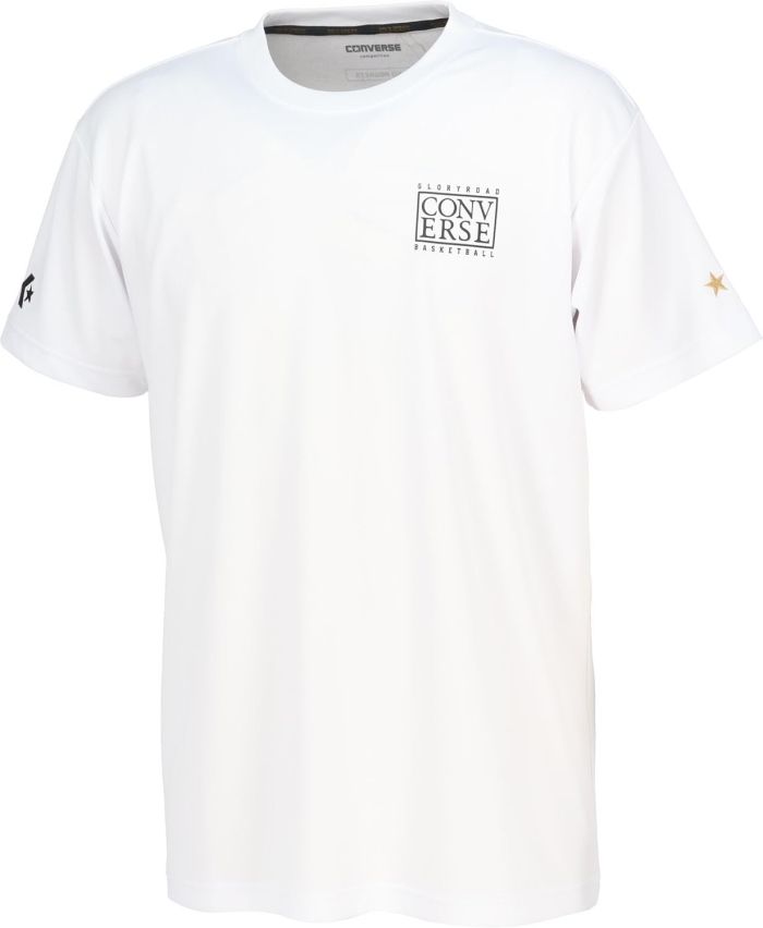 【新品・4営業日で発送】Converse(コンバース) 4S_GSプリントTシャツ (CBG241353) 色 : ホワイト サイズ : S
