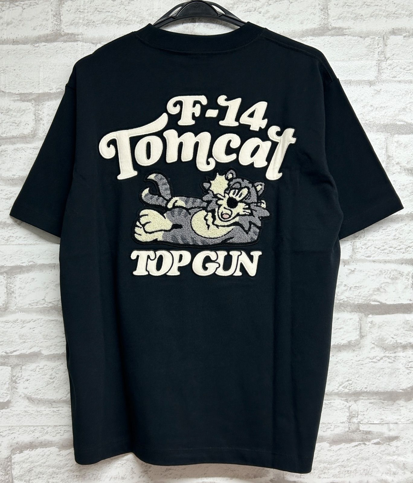 ◾️AVIREX F-14 サガラ トムキャット 刺繍Tシャツ TOP GUN モチーフ M 