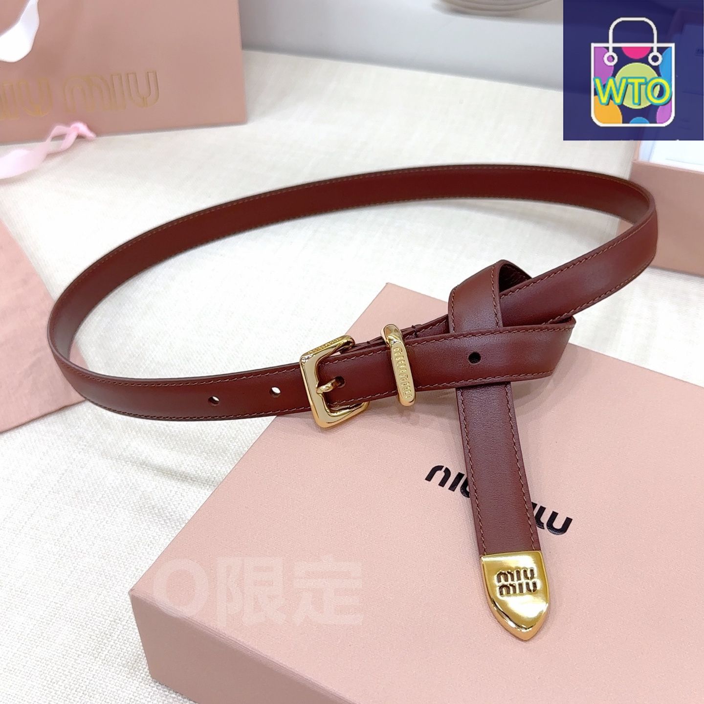 今日特価】Miu Miu 2.0cm メンズベルト-1 - メルカリ