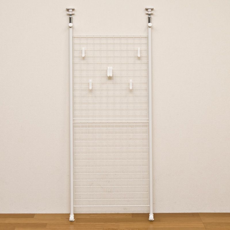 つっぱり式パーテーション 64cm幅 BK/WH つっぱり式パーテーション64cm