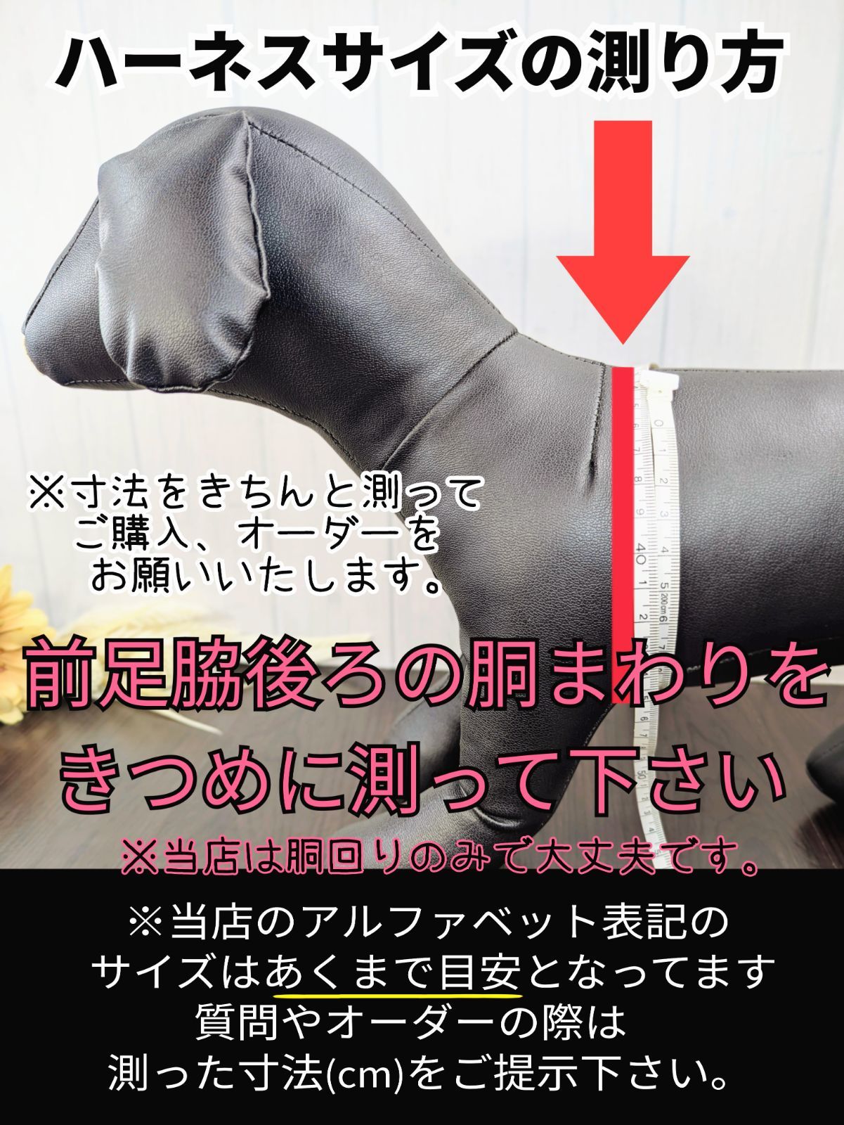 パラコード Y字型 ハーネス 胴回り38cm〜肩回り28cm【XS】小型犬