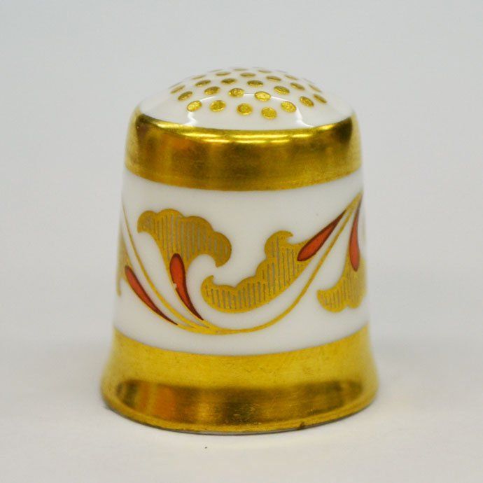 アンティーク・シンブル（指ぬき） ロイヤルクラウンダービー（Royal Crown Derby） The Art Deco 1900 1984年 [18A2010]