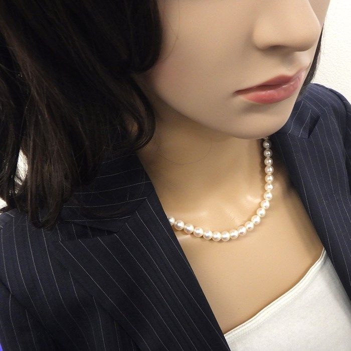 TASAKI アコヤ真珠 ネックレス 7.0-7.5mm 保証書付き 41cm TASAKI アコヤ真珠 ネックレス 7.0-7.5mm 保証書付き 41cm