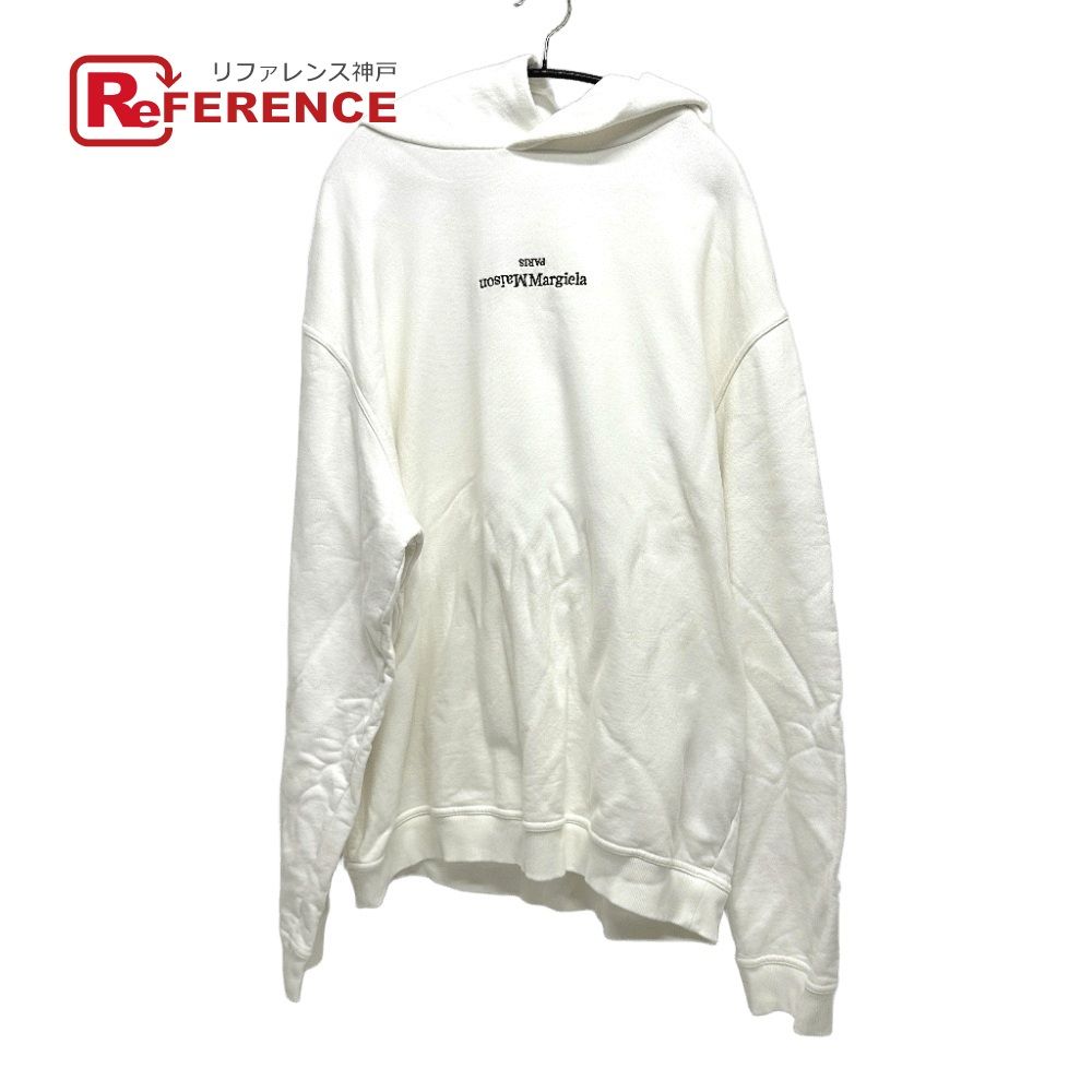 Maison Margiela メゾンマルジェラ パーカー ロゴ コットン ホワイト