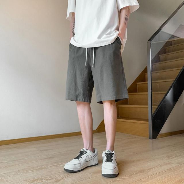 種類64：3XL/O：ブラック ダーク グレー メンズ ファッション 服 男性用 オシャレ シンプル 大人 かっこいい 大きいサイズ ストリート 紳士服 夏 ハーフ パンツ カジュアル 綿 ウォッシュ 薄手 