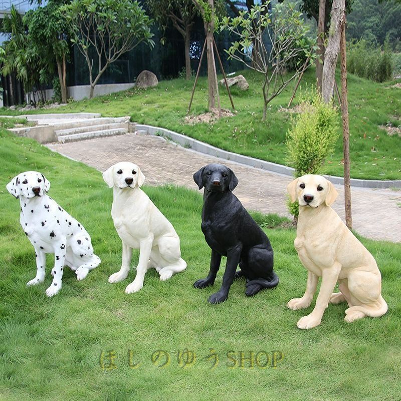 ??置物 オブジェ 犬 大型 リアル 屋外 樹脂 彫刻 ホームデコ 庭 屋外 屋内 直径73cm デコレーション インテリア アニマル ドッグ ラブラドー