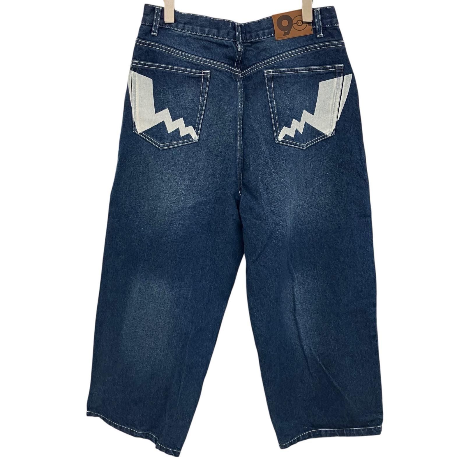 186000 ♥ 9090 9090 ポケモン デニムパンツ 112640183 XL ブルー ユニセックス
