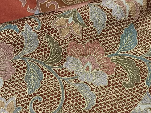 平和屋着物□訪問着 鳳凰花文 暈し染め 金彩 正絹 逸品
