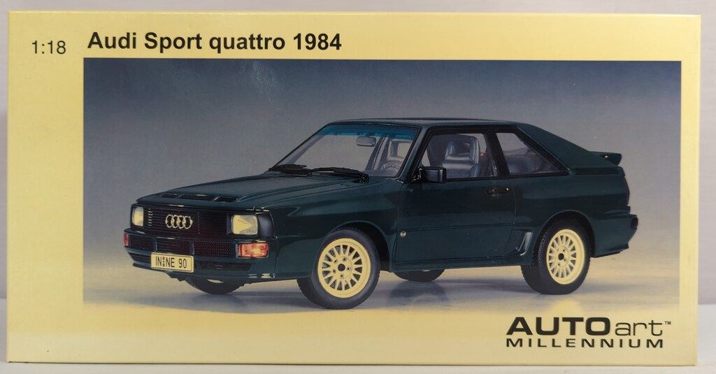 AUTOART 1|18MILLENNIUM AUDI SPORT QUATTRO 84 SWB MALACHITGREEN 70311