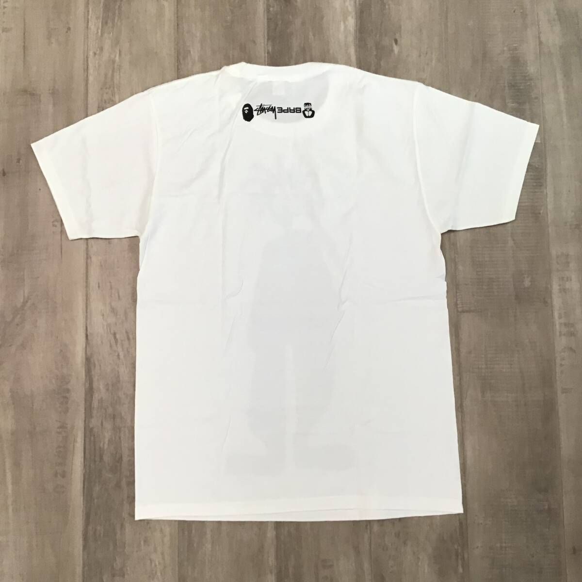☆新品☆ STUSSY × BAPE Shark Man Tシャツ Mサイズ a bathing ape 