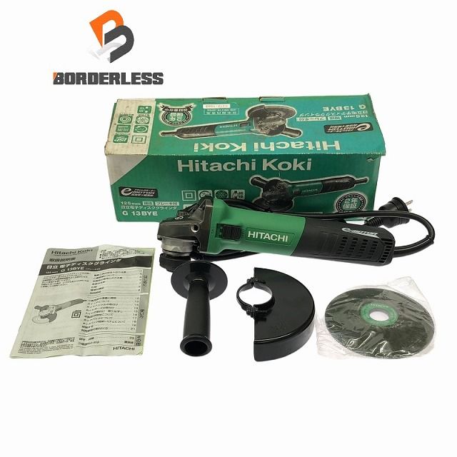 長期 HIKOKI ハイコーキ 200V 125mm ディスクグラインダー G13BYE 電動工具 サンダー 研磨 切断 108643