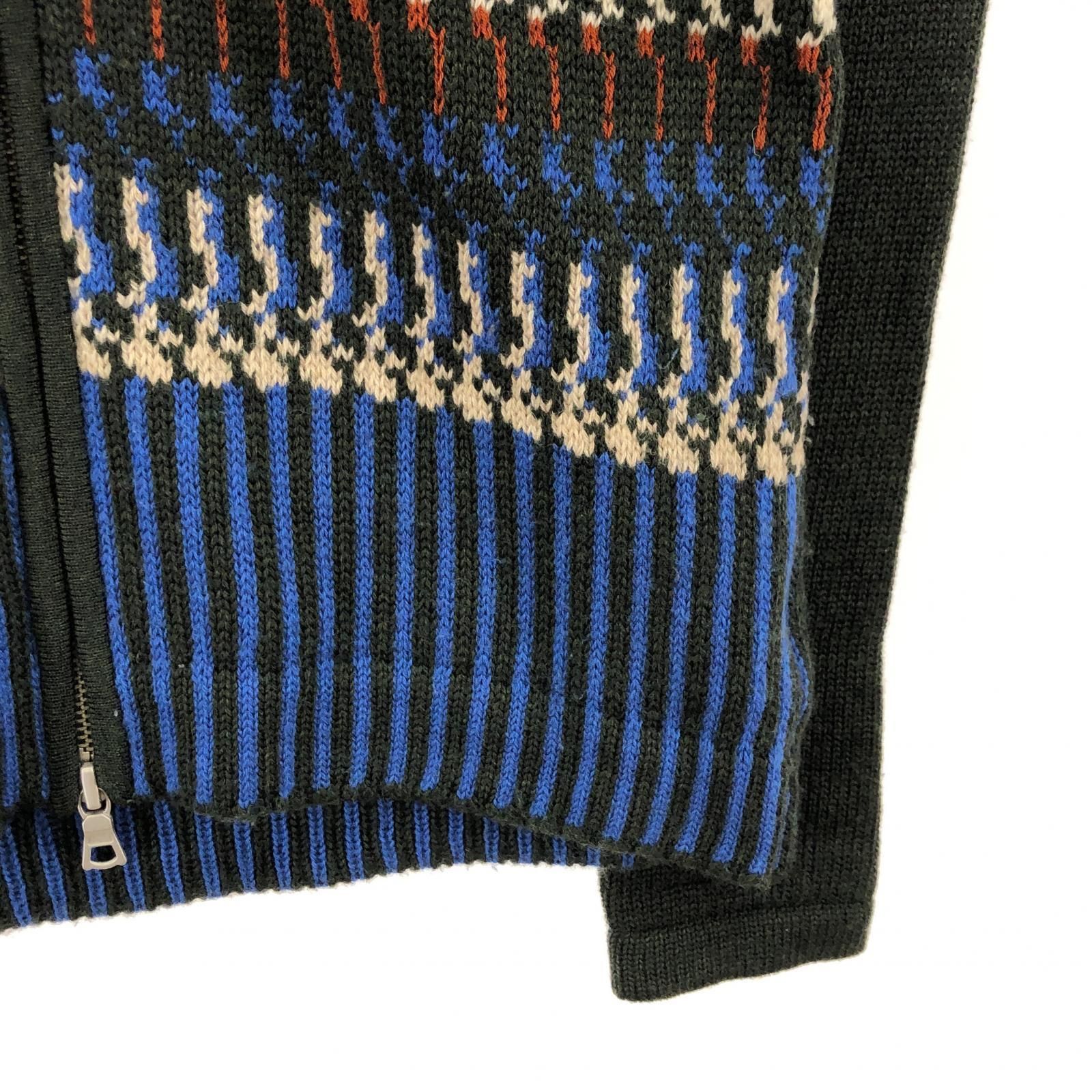 DRIES VAN NOTEN/ダブルジップドライバーズニット/S/グリーン - メルカリ