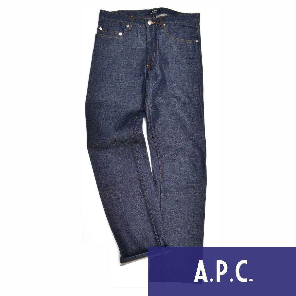 A.P.C. アーペーセー NEW STANDARD リジットデニムパンツ セルビッチ ジーンズ メンズ W28 インディゴ M813744 -  メルカリ