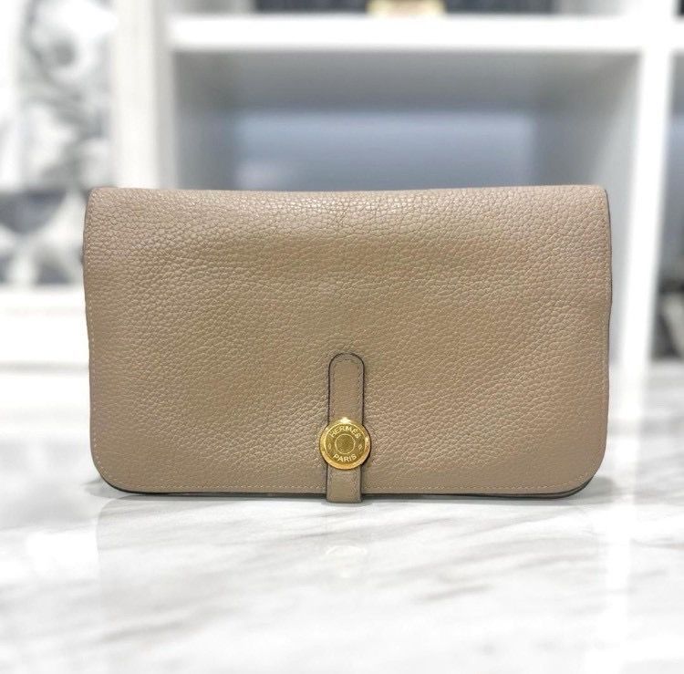 エルメス ドゴンGM 長財布 トリヨンクレマンス □R刻印