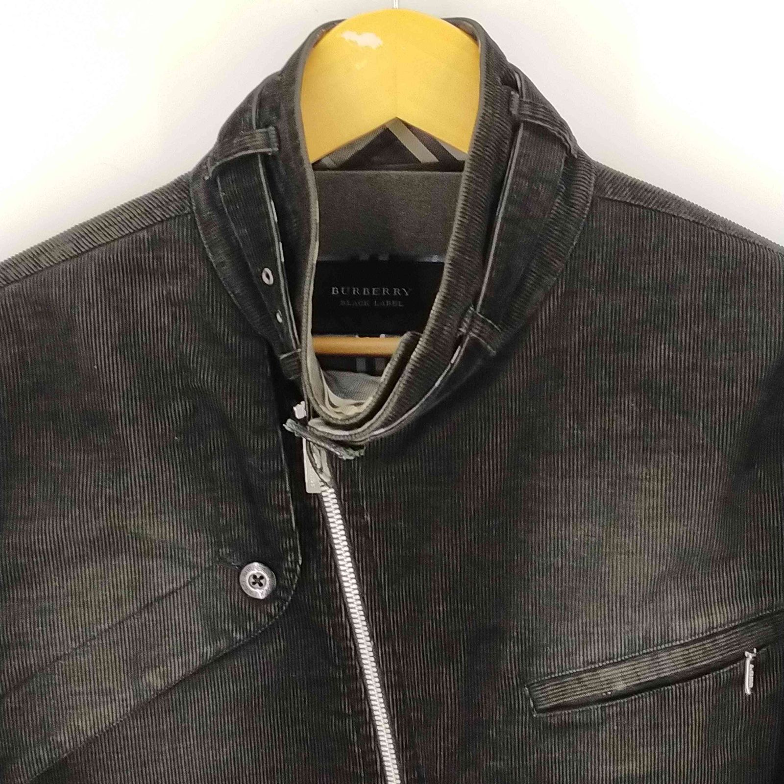 BURBERRY BLACK LABEL コーデュロイ ジャケット ライダース