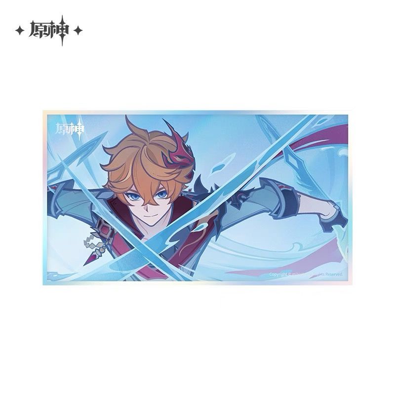 タルタリヤ　アメリカ　特典　カード　レア 公式正規品 スカーク タルタリヤ カード 原神 特典 公子 - メルカリ