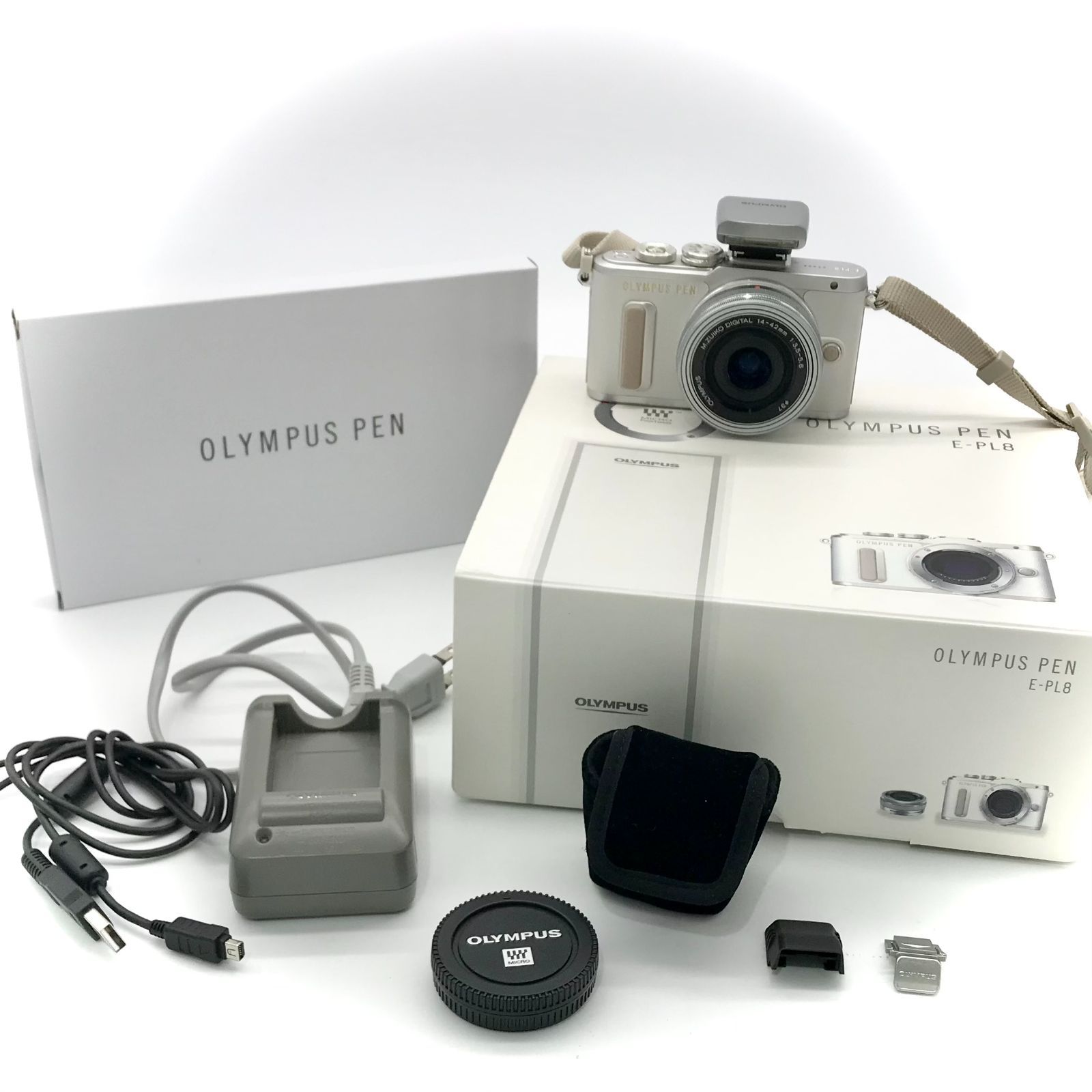 動作確認済 OLYMPUS PEN E-PL8 ミラーレス一眼 ミラーレス一眼 OLYMPUS PEN E-PL8 動作確認済み 【公式通販】
