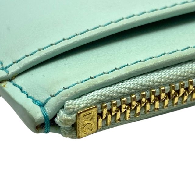 ドルチェ-ガッバーナ D-G ドルガバ フラグメントケース カードケース カードホルダー コインケース レザー グリーン系 DOLCE&GABBANA