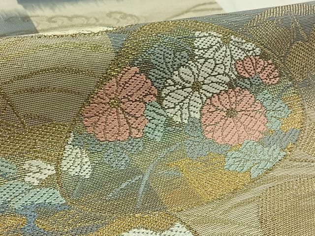 平和屋着物＊夏物 老舗織元 泰生織物 太鼓柄 本袋帯 唐織 貝