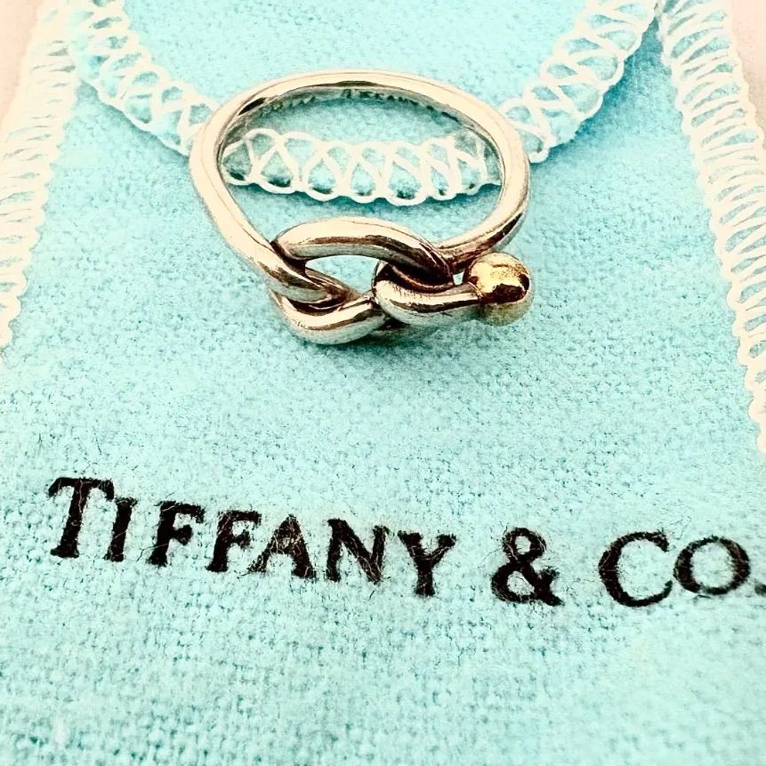 ヴィンテージ ティファニー フック アンド アイ リング 2個 セット