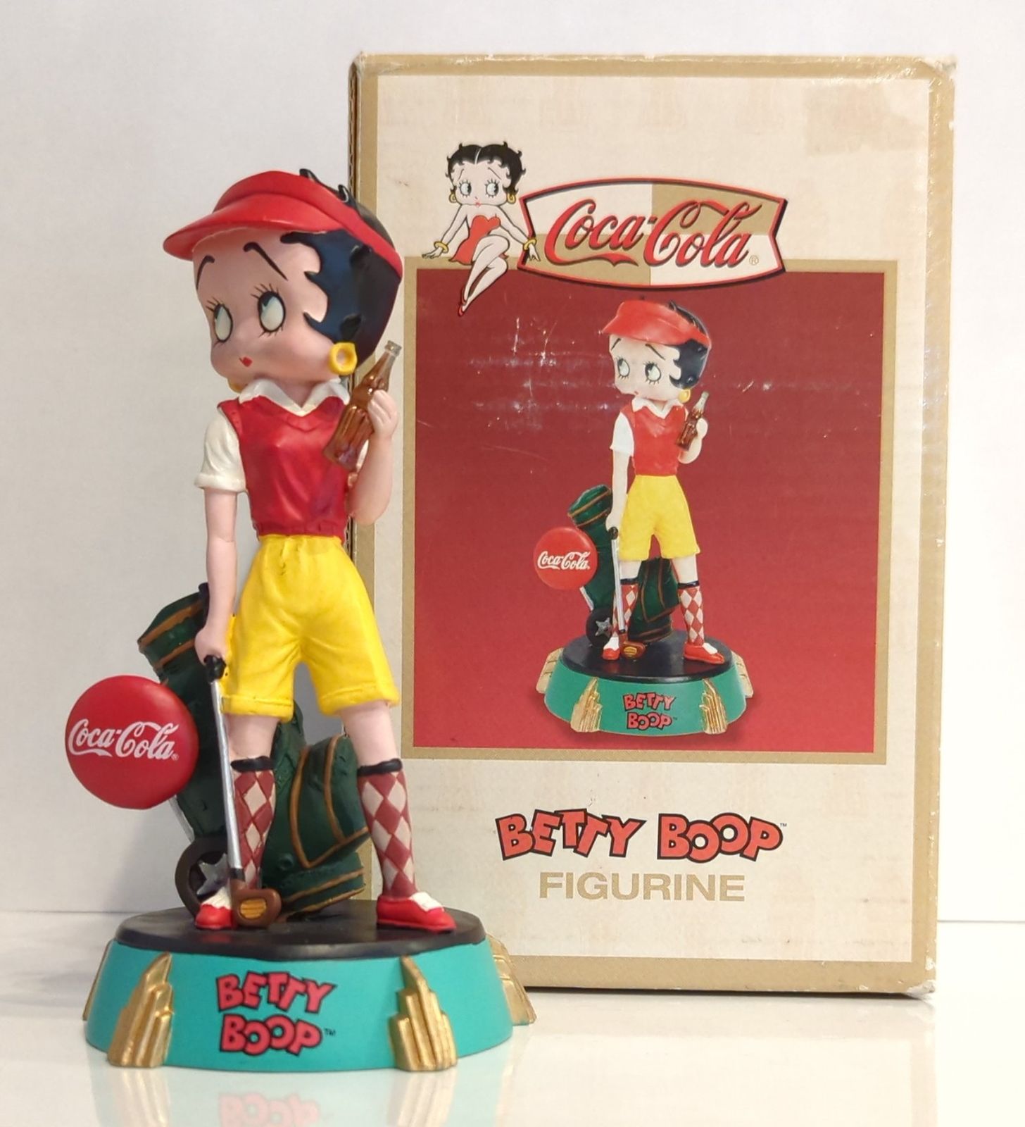 BETTY BOOP&COCA COLA GOLF FIGURINE #11553