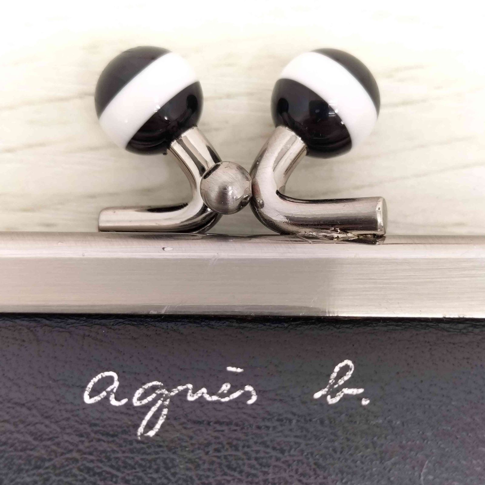 アニエスベー agnes b. がま口 コインケース レディース 表記無