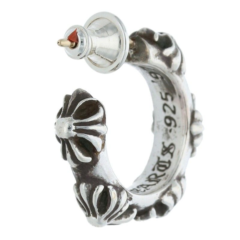 クロムハーツ　クロスバンド　フープ　ピアス　925 キャッチ無し クロムハーツ クロスバンド フープ ピアス 925 キャッチ無し クロム