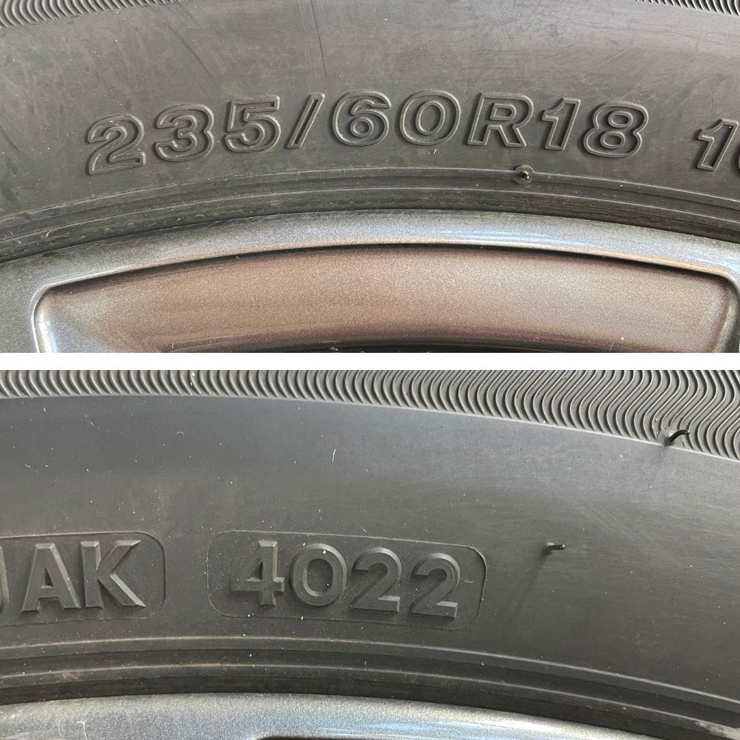 スタッドレスタイヤ 235/60 R18 2018年40週製造