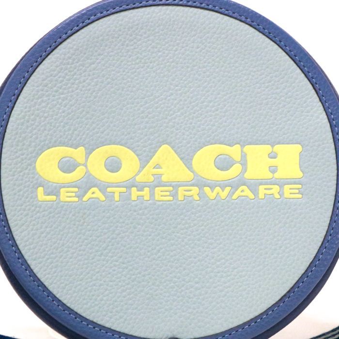 コーチ COACH キア サークル バッグ カラーブロック ナチュラル ペブル  