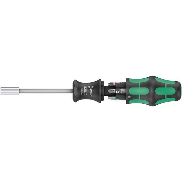 WERA ヴェラ 6本組 1|4HEX ビットドライバーセット プラスPH1 2 ポジ2 トルクスTX20 25 マイナス0.8×5.5mm 051510 工具