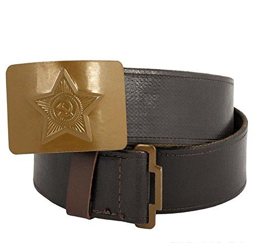 ソビエト軍 兵士 キャンバス フェイクレザー ベルト グリーンバックル付き