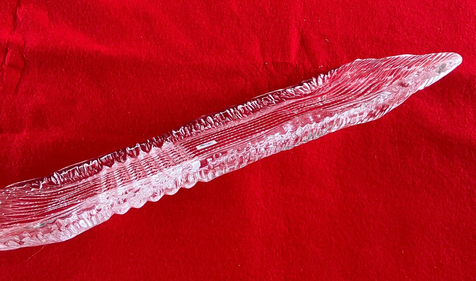 ガラス特大皿】桂川 長角平特大皿 ガラス長皿