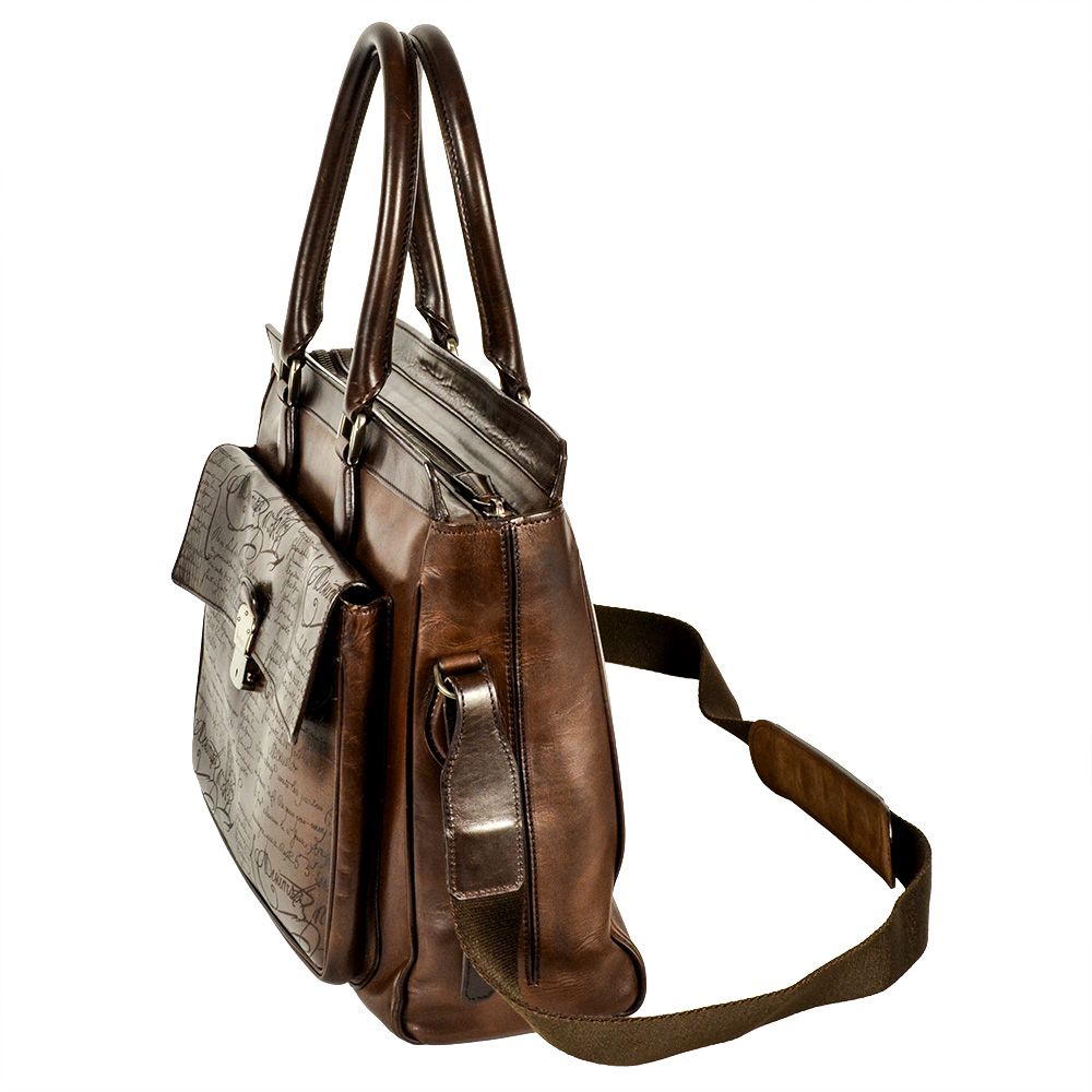 ベルルッティ Berluti スクリット カリグラフィ エトゥオ ETUO 2way ビジネスバッグ レザー ブラウン
