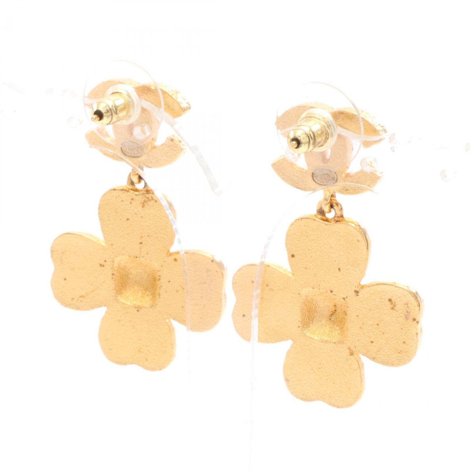 シャネル CHANEL ピアス ココマーク GP ゴールドメッキ ピアス レディース Used A