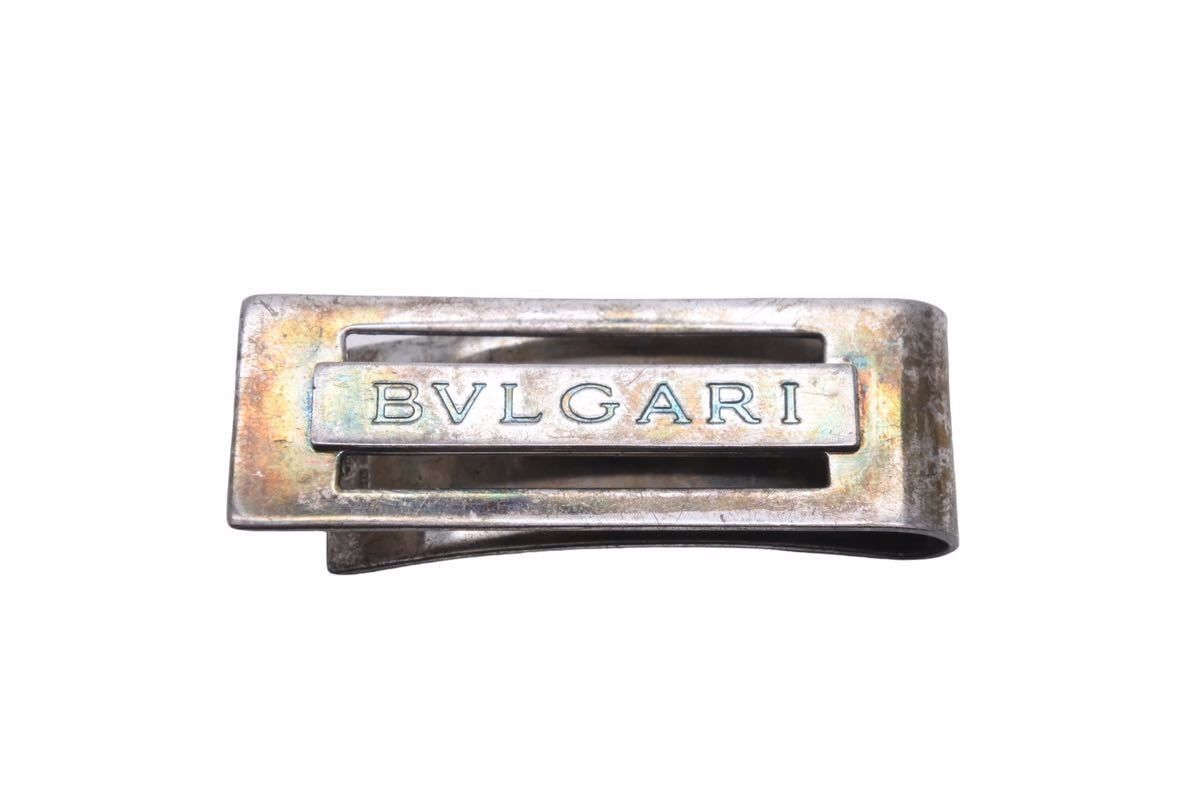 BVLGARI ブルガリ マネークリップ ブランドロゴ刻印 シルバー