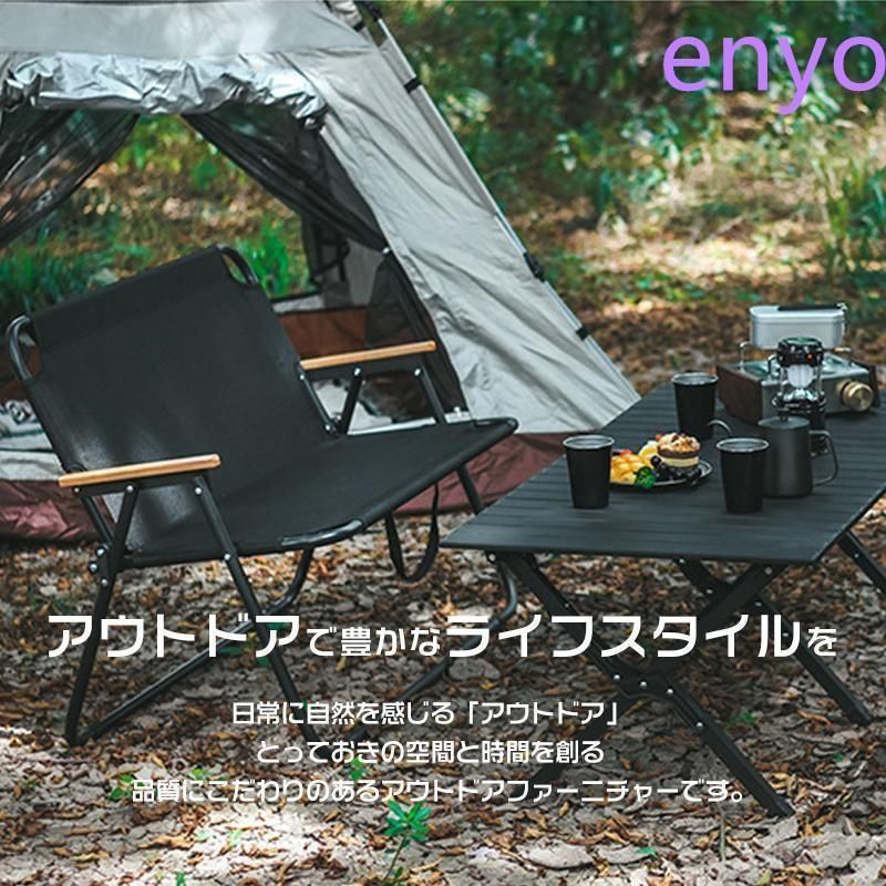 クイックキャンプ　ローチェア　ローチェアベンチ　セット QUICKCAMP 収束式ベンチ 二人掛け 二人用 2人用 ローチェア