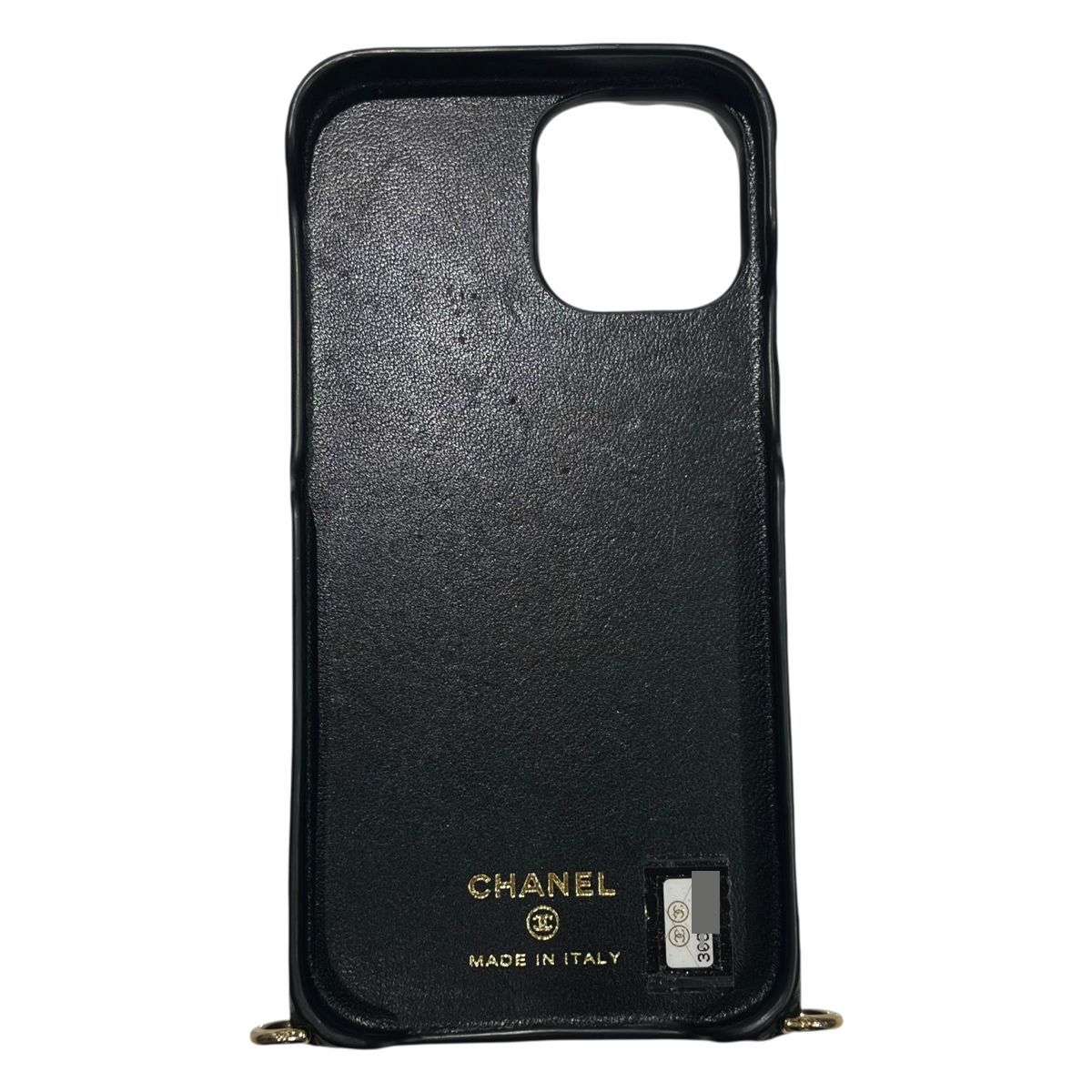 CHANEL シャネル マトラッセ ココマーク スマホケース iPhoneケース カメリア チェーン付き 12pro ラムスキン 黒 レディース 25032454 SA CHRISTIANNAURATH_COM_BR