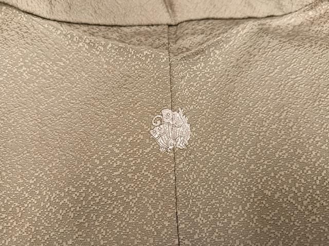 平和屋着物○京加賀友禅 百貫達雄 色無地 空五倍子色 正絹