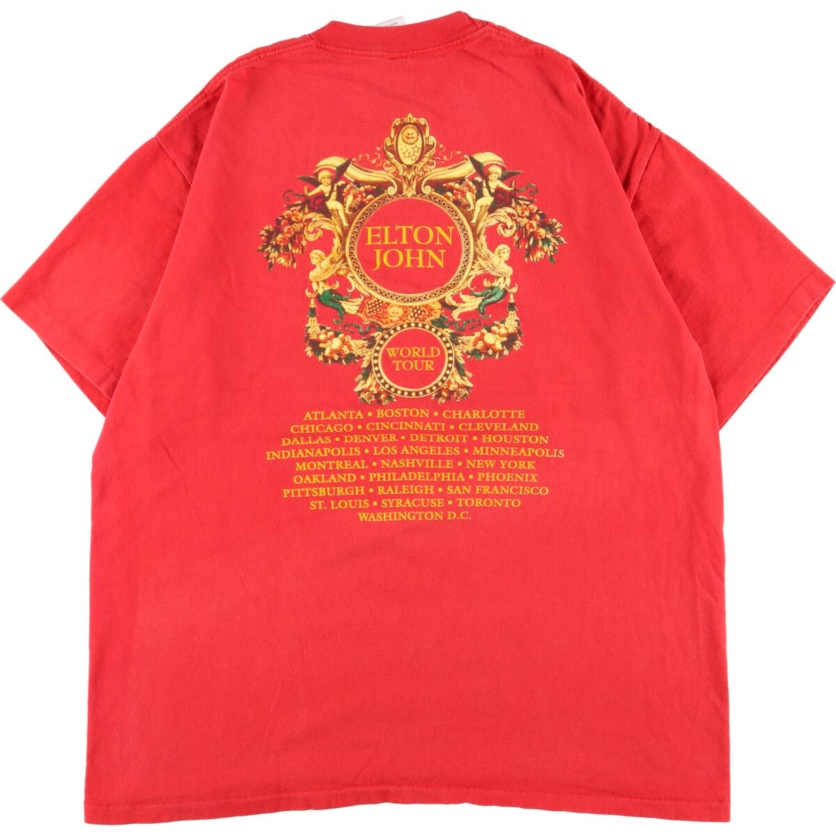 XLサイズ USA製 エルトンジョン ヴェルサーチ Tシャツ 90s グリーン 